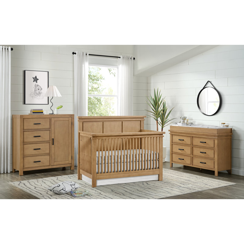 Soho Baby Mystic 4In1 Convertible Crib Honey Wood & Reviews | Wayfair